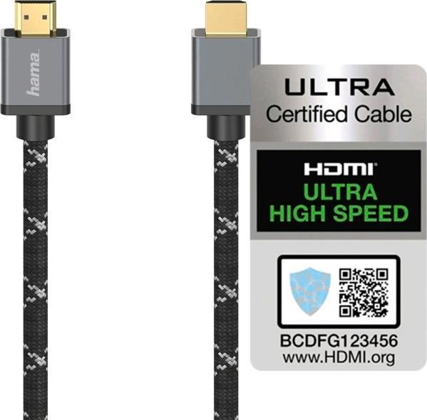 Image du produit Hama HDMI (Typ A) — HDMI (Typ A) (1 m, HDMI, 2.1b)