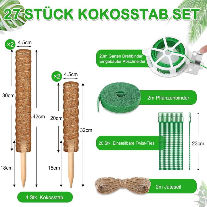 Actual product image Modacraft 27-teiliges Pflanzenstab-Set (42 cm)