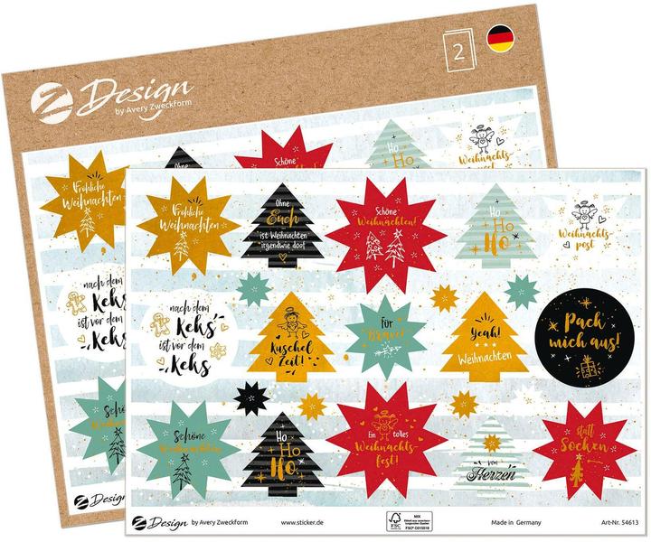 Image du produit Avery Autocollants de Noël