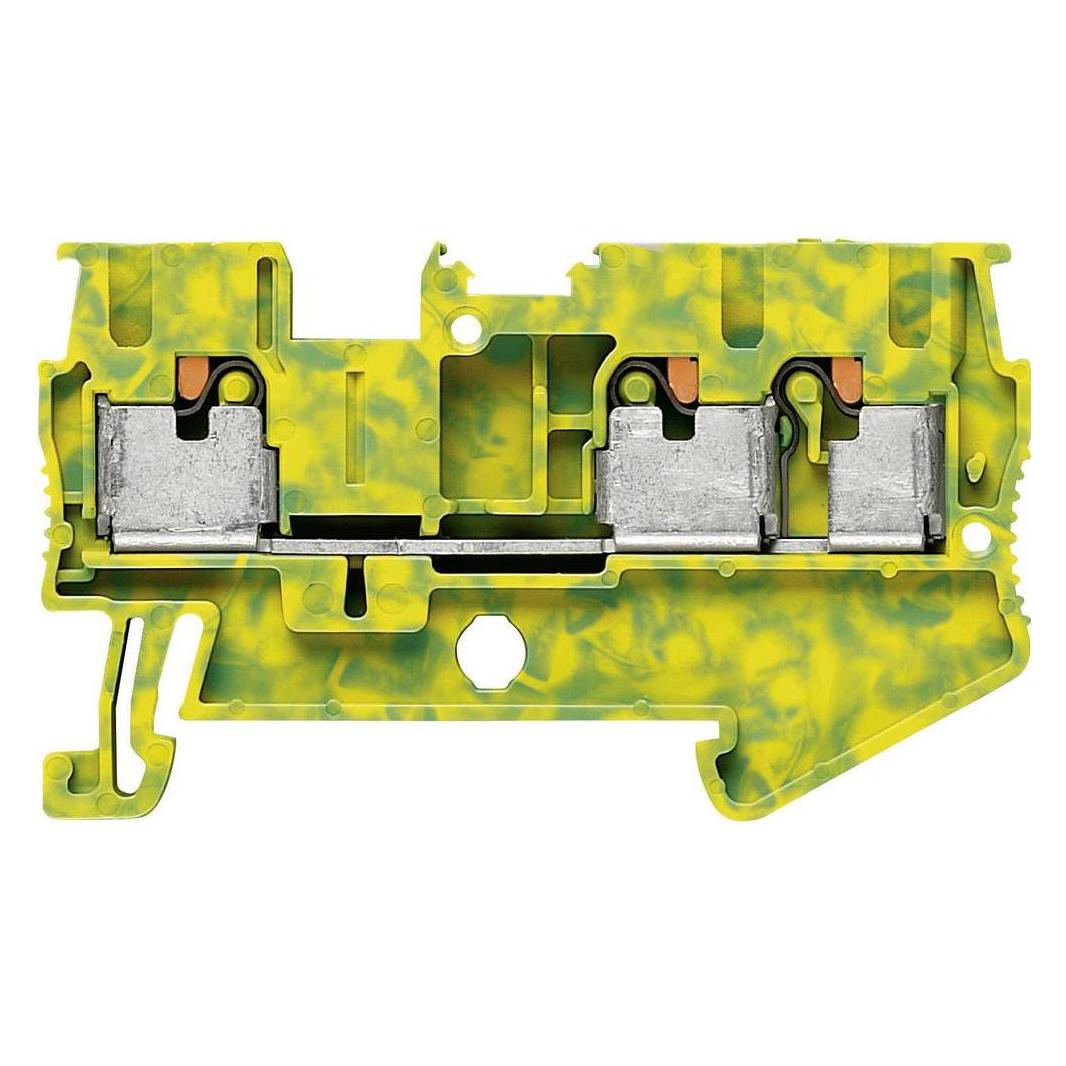 Phoenix Contact Giallo/Verde Morsetto Passante Pit 2,5-Twin-Pe, Cavo + Spina Elettrica,