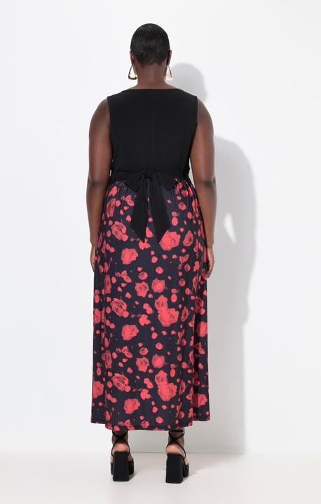 Produktbild Ulla Popken Maxikleid, A-Linie, V-Ausschnitt, ärmellos, Taschen (42, 44)