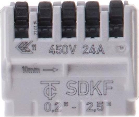 Actual product image Max Hauri SDKF connection clamp with operating levers