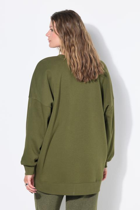 Image du produit Studio Untold Sweat-shirt oversized avec patch à message, encolure ronde et manches longues (42, 44)