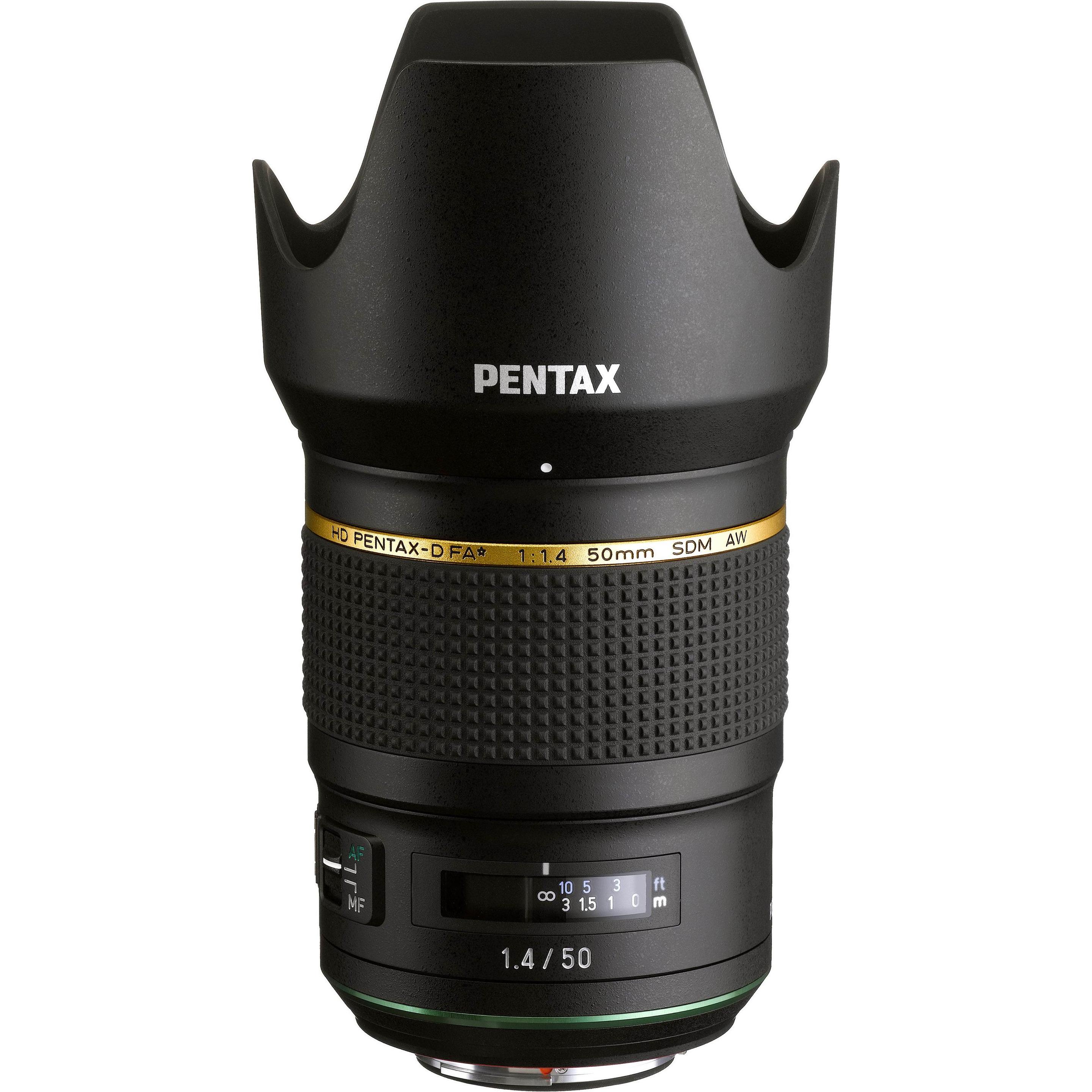 Pentax HD FA 50mm / 1.4 SDM AW (Pentax K, Vollformat, APS-C / DX, Micro Four Thirds), Objektiv, Schwarz