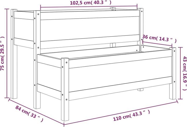 Produktbild vidaXL Pflanzgefäss
