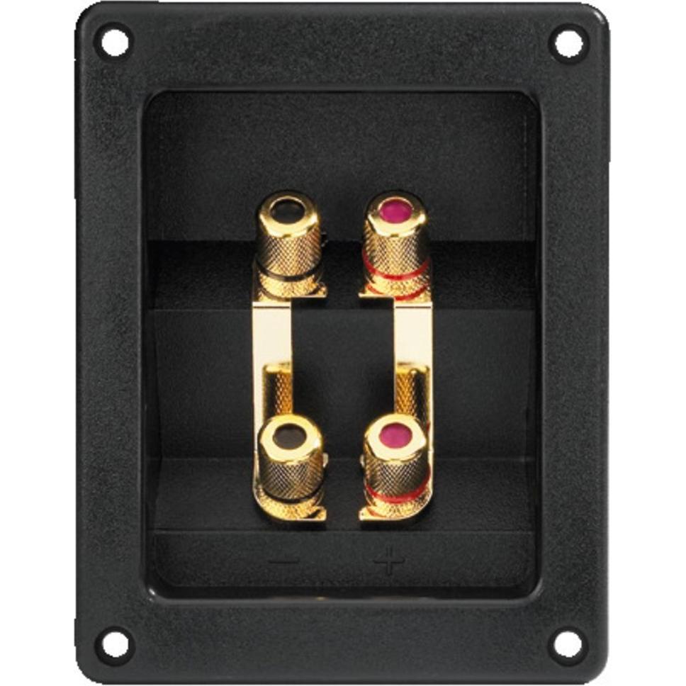 Monacor Bi-Wiring-Terminal, Lautsprecher Bauteile, Schwarz