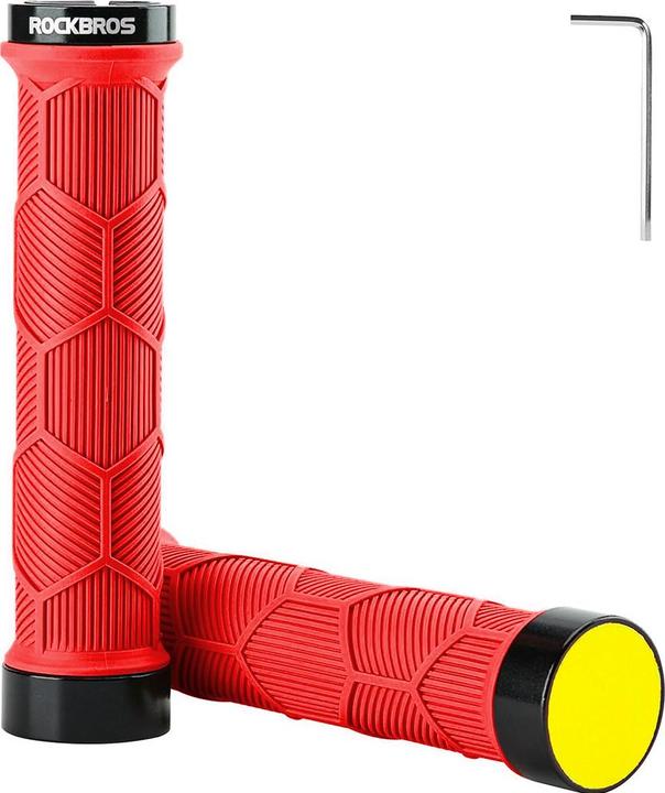 Produktbild Rockbros 40720007002 bicycle grips with reflector - red