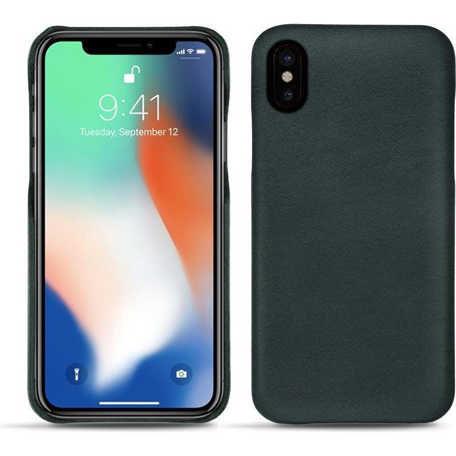 Noreve Lederschutzhülle (Apple iPhone XS Max), Smartphone Hülle, Blau