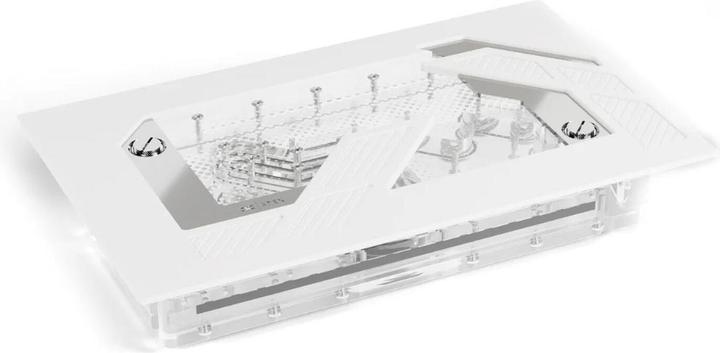 Alphacool Apex Distroplate Dark Base Pro 901 White mit A