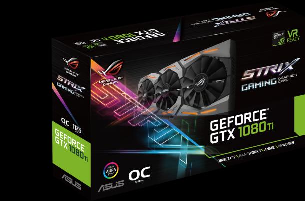 Image du produit ASUS ROG STRIX GeForce GTX 1080 Ti 11G GAMING (11 Go)