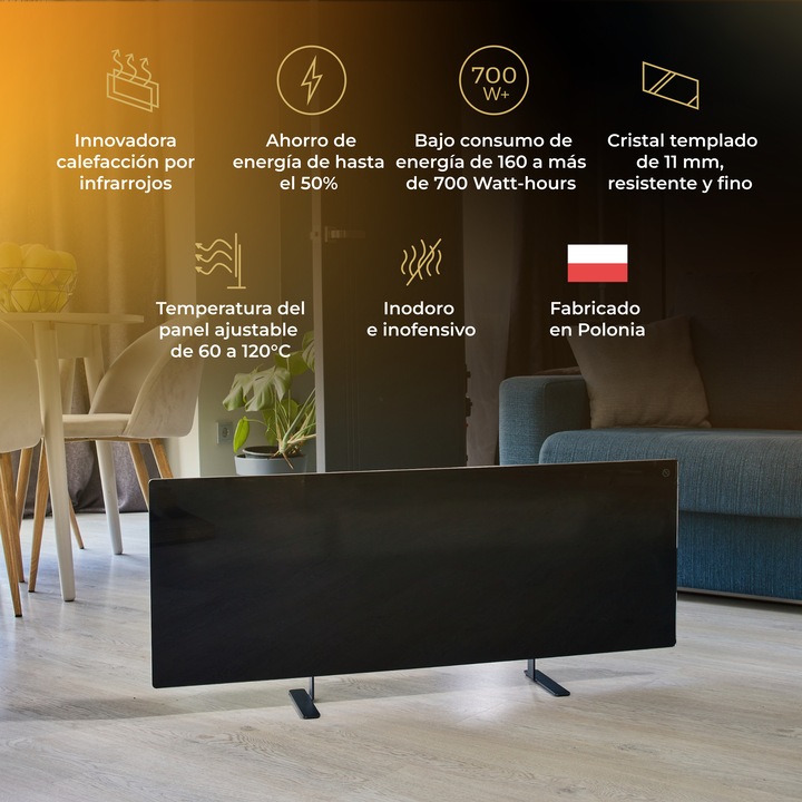 Actual product image Aeno Premium Eco Smart GH2S infrared radiant heater (700 W)