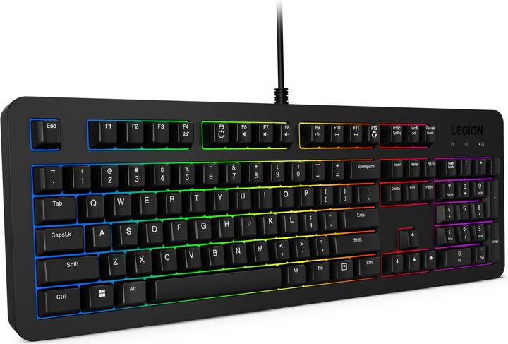 Actual product image Lenovo Computer keyboard Legion KM310 RGB | Gaming Keyboard and Mouse Set | Wired | US English | Bla (US, Cable)