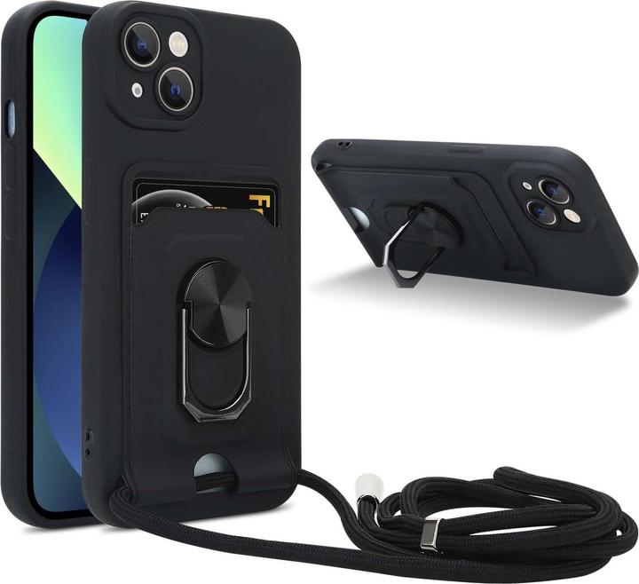 Image du produit Cadorabo Coque pour Apple iPhone 13 avec chaîne et fonction de support