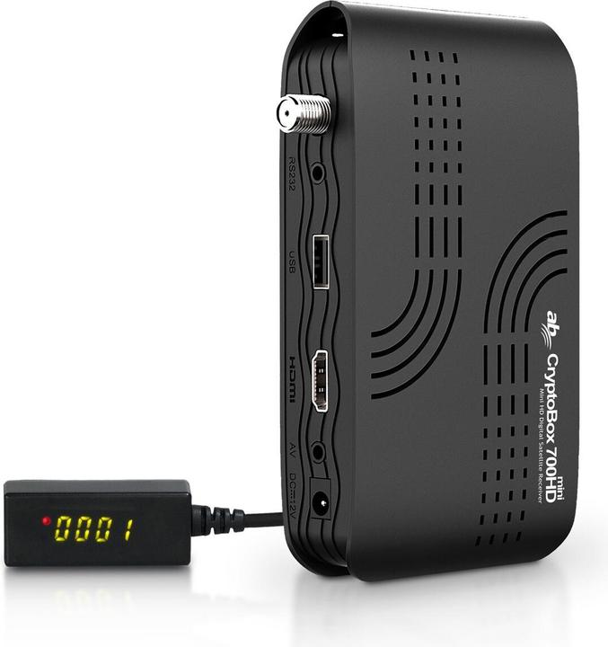 Produktbild AB Com AB CryptoBox Satellitenreceiver Media Player 700HD Mini Full HD 1080p H.265 HEVC