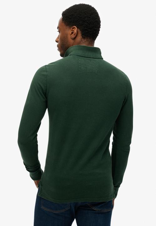 Actual product image Superdry Vintage Athletic Long Sleeve Polo (S)