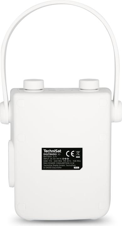 Produktbild TechniSat Radio DAB+ DIGIRADIO 30 weiss (DAB+, Bluetooth)
