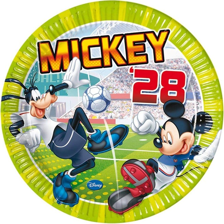 Produktbild Disney Fussball PartyTeller 8erPack Papier (8 x)