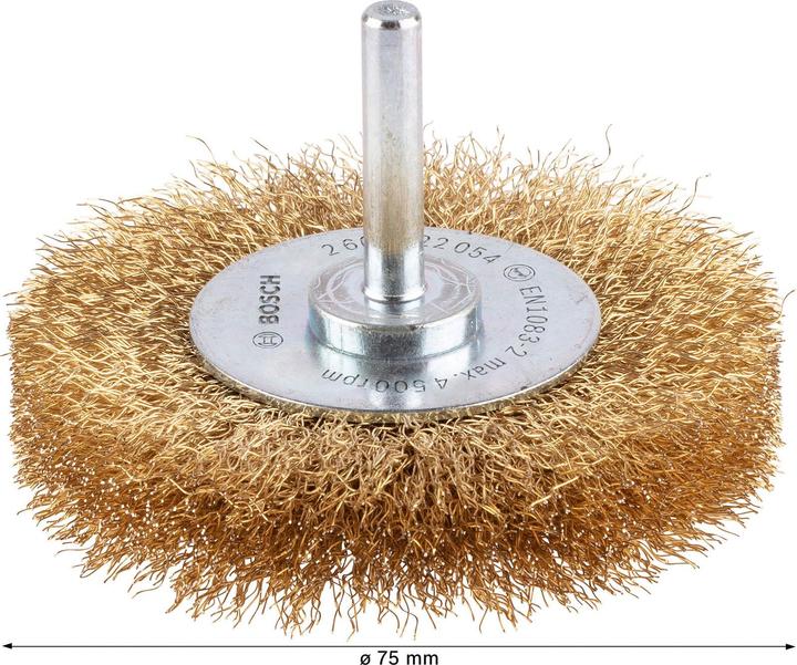 Produktbild Bosch Professional Zubehör PRO Multi Material clean Scheibenbürste, gerader Schaft, 75 x 0,2 mm
