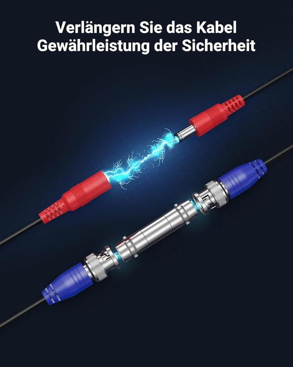 Actual product image Annke BNC DC Videostrom-Verlängerungskabel-Set, 4 Stück (Cable)