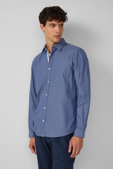 Immagine prodotto s.Oliver Hemd Regular Fit: Gemustertes Langarmhemd mit Brusttasche (S)