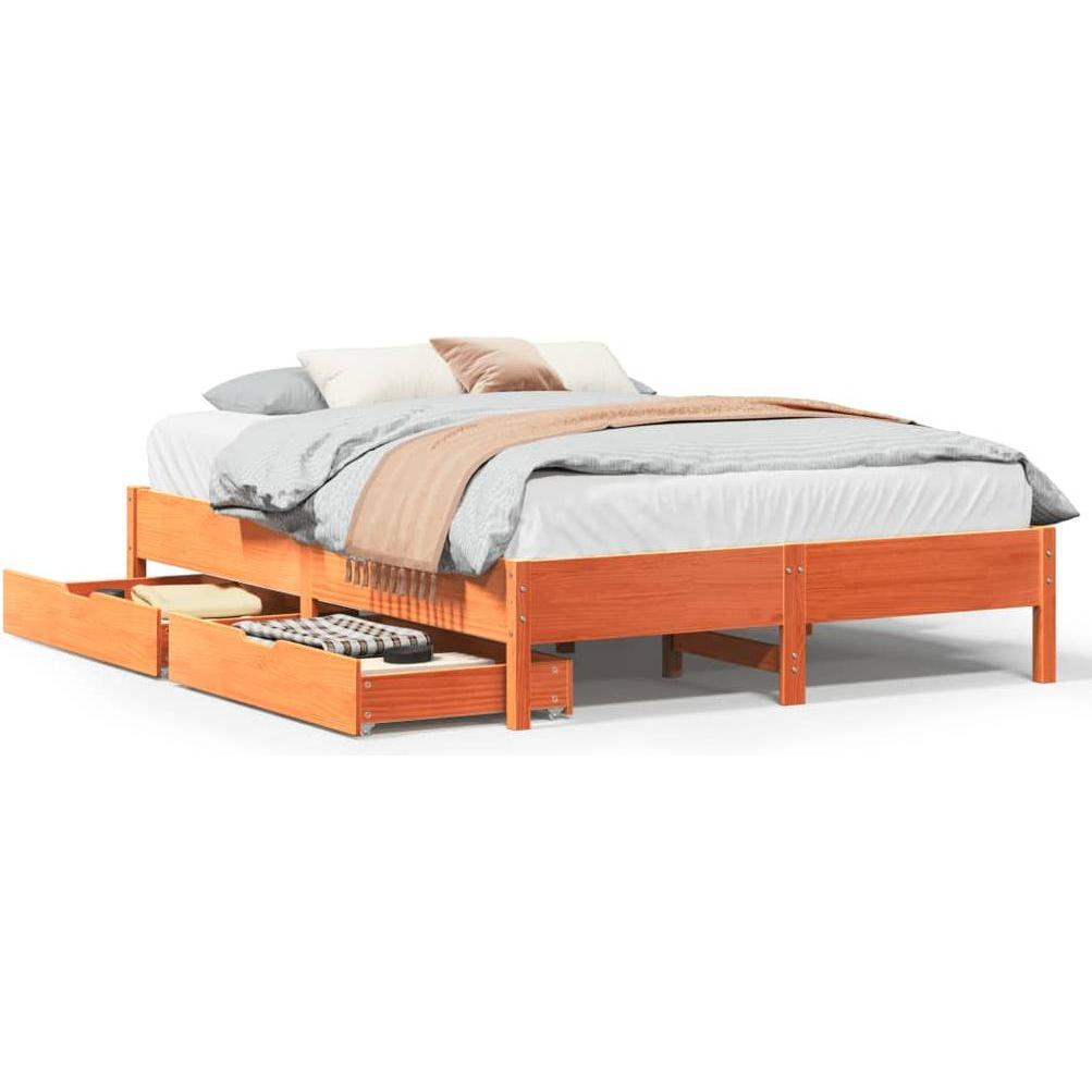 VidaXL, Bett, Bett ohne Matratze (150 x 200 cm)