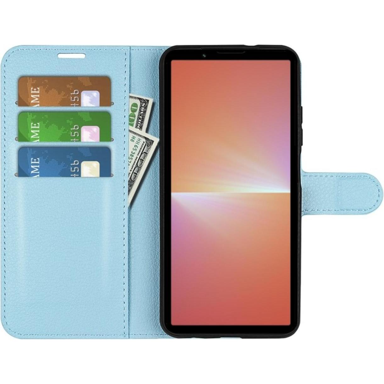 Thumbnail - Screenguard Sony Xperia 5 V Leather Guard Lederhülle (Sony Xperia 5 V), Smartphone Hülle, Blau