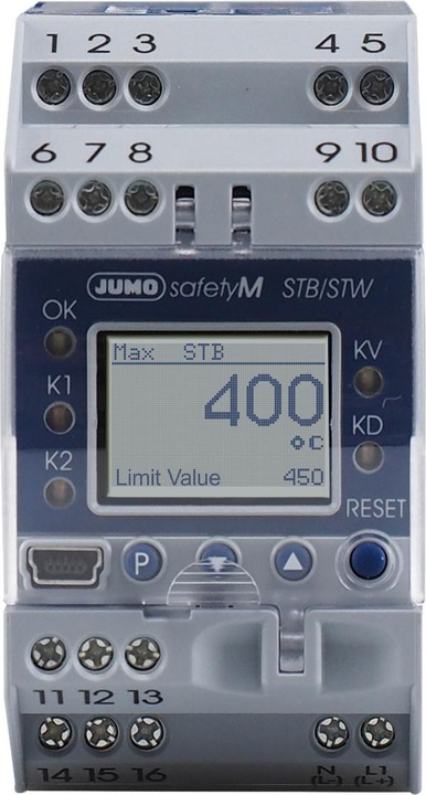 Produktbild Jumo safetyM STB/STW Sicherheitstemperaturbegrenzer, Sicherheitstemperaturwächter nach DIN EN 14597