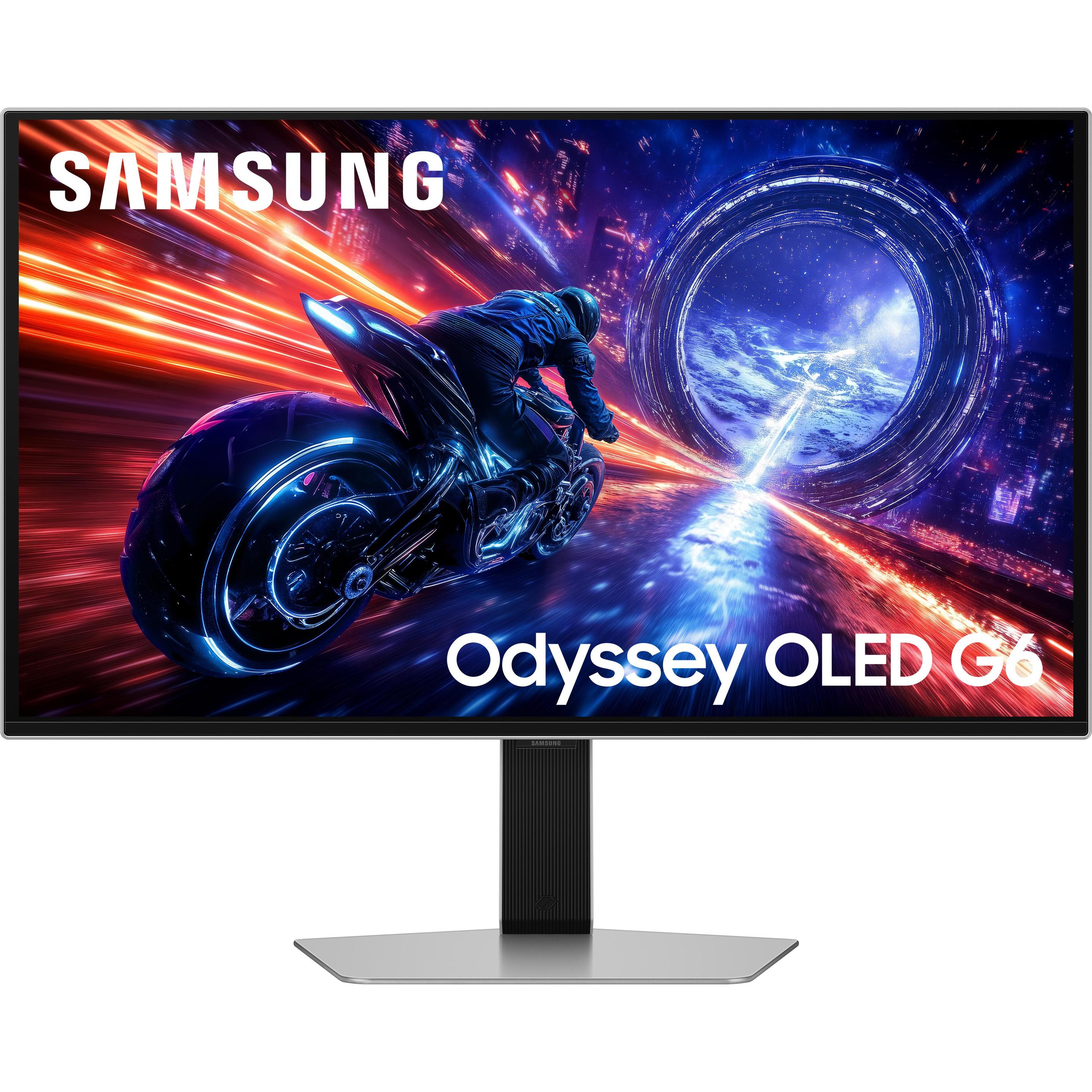 Samsung Odyssey G6 - G60SF (2560 x 1440 Pixel, 27"), Monitor, Silber