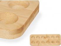 Kinvara Eierbecher 12 Löcher Bambus 30x11 cm