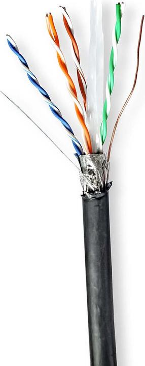 Image du produit Nedis Rouleaux de câble réseau | CAT6 | Solid | S/FTP | Cuivre | 100.0 m | Extérieur | Rond | PE | (S/FTP, CAT6, 100 m)