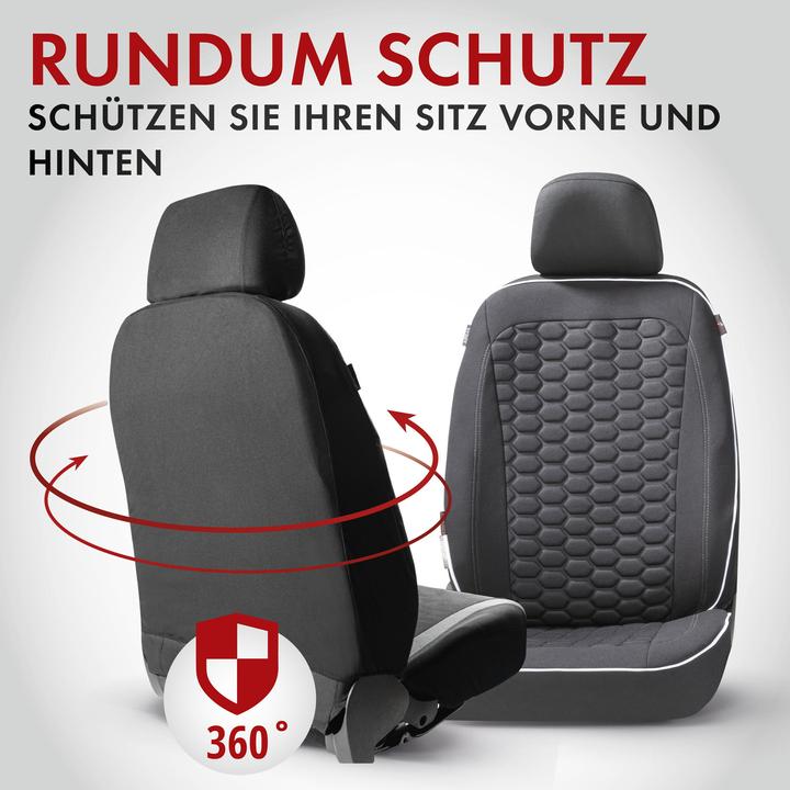 Produktbild Walser Autositzbezug ZIPP-IT Premium Kendal, PKW-Schonbezüge für 2 Vordersitze mit Reiverschluss-System sc