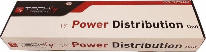 Actual product image Techly 8 ways 19inch Rack Power Strip (8x, CEE 7/3, 1.80 m)