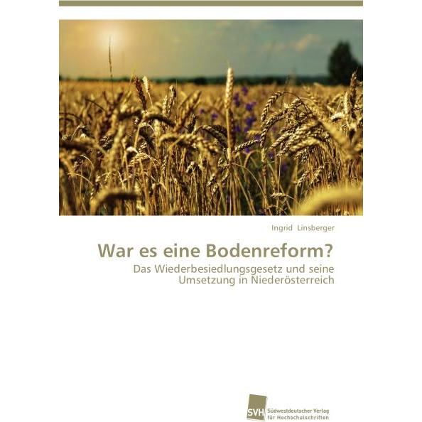 War es eine Bodenreform?, Fachbücher