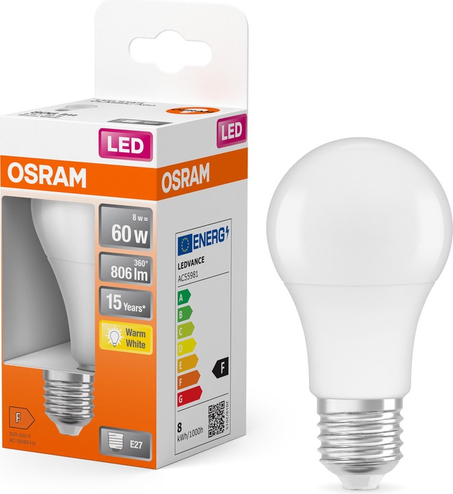 Immagine prodotto Osram Stella LED (E27, 8.50 W, 806 lm, 1 x, F)