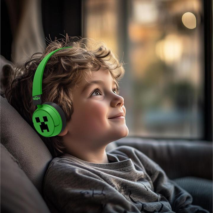 Image du produit NoName Casque Bluetooth avec contrôle parental - Minecraft Green