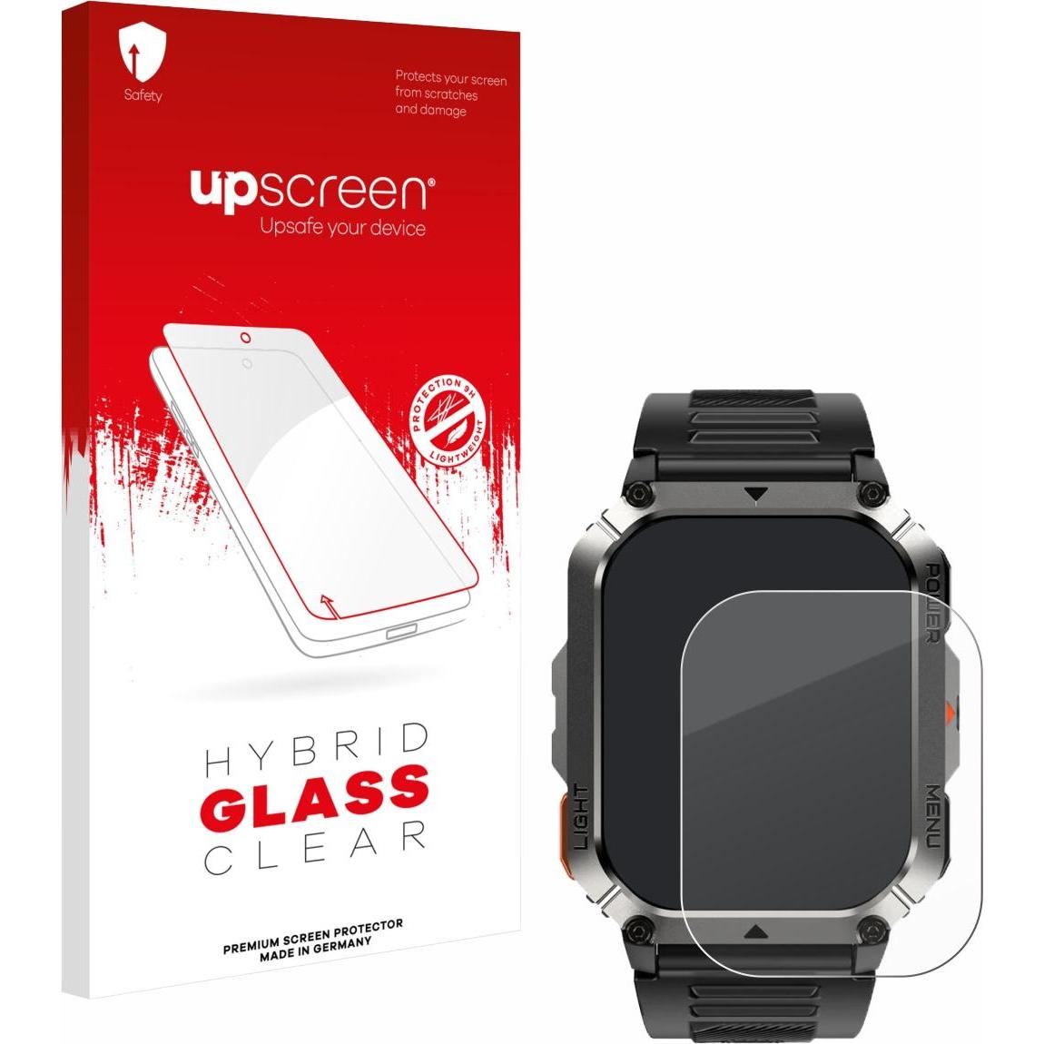 upscreen Scratch Shield Verre, Film de protection pour smartwatch, Transparent