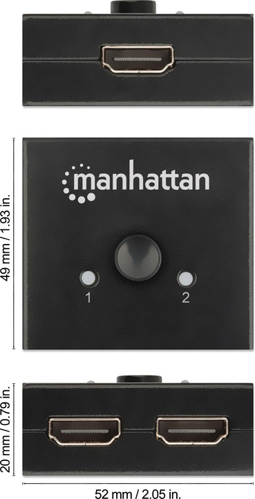 Actual product image Manhattan HDMI Switch