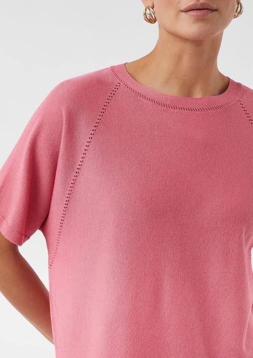 Immagine prodotto Comma Strickpullover Schimmernder Feinstrick-Pullover mit Fledermausärmeln (XS)