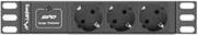 Produktbild Lanberg PDU-03F-0200-BK Stromverteilereinheit (PDU) 3 AC-Ausgänge 1U (3x, CEE 7/3, 2 m)