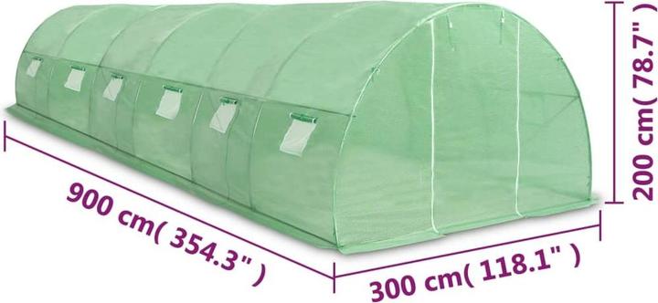 Actual product image vidaXL Gewächshaus