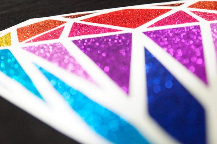 Produktbild Poli-tape Extra Bling Bügelfolie mit Glitzereffekt A4