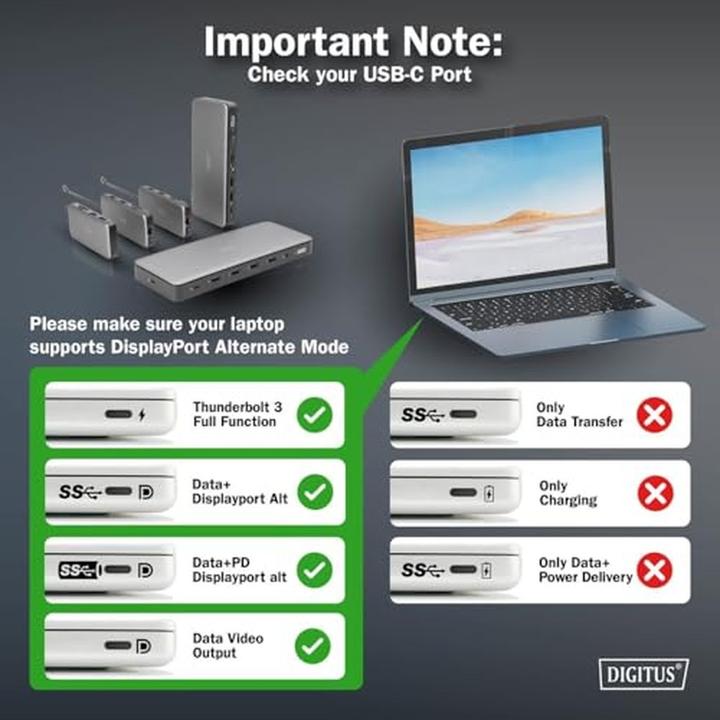 Image du produit Digitus Station d'accueil USB-C, 11 ports (USB-C, 11 ports)