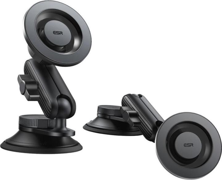 ESR OmniLock Magnetic Car Mount (Suction Cup), Black Carbon Fiber