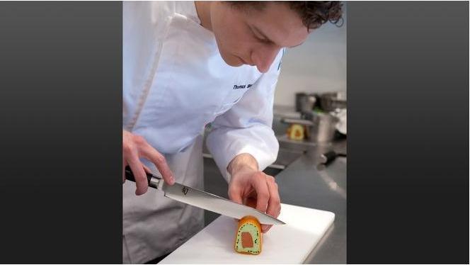 Actual product image Kai Shun ham knife (23 cm)