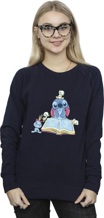 Produktbild Disney Lilo & Stitch Reading A Book Sweatshirt (S)