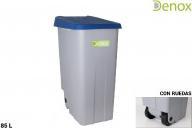 Image du produit Denox bac de recyclage 85l. fermé bleu (85 l)
