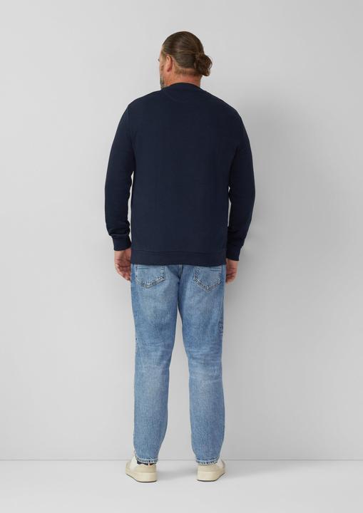 Produktbild s.Oliver Sweatshirt Weiches Sweatshirt mit Artwork im Relaxed Fit (5XL)