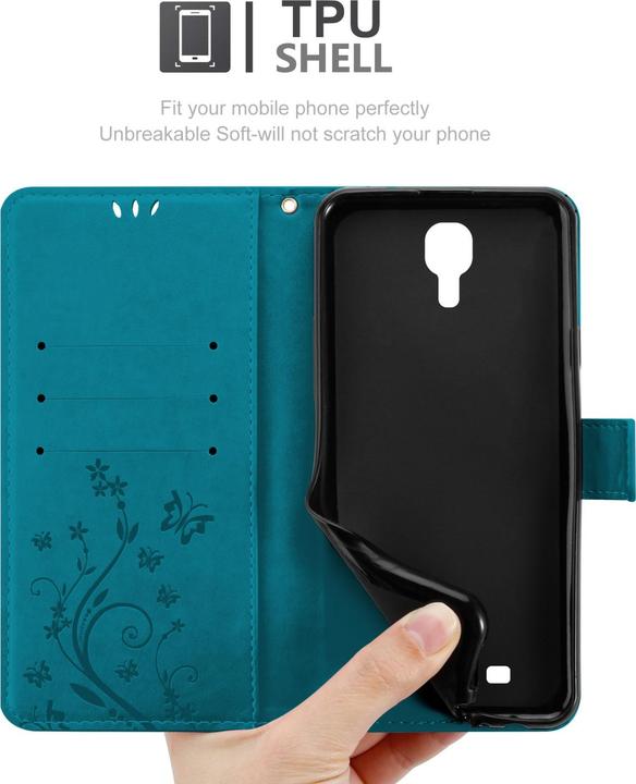 Image du produit Cadorabo Étui Flower Book pour Samsung Galaxy S4 (Samsung Galaxy S4)