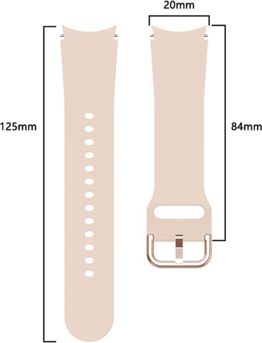Actual product image Cover-Discount Galaxy Watch 4 46mm - Sport bracelet pink (46 mm, Silicone)