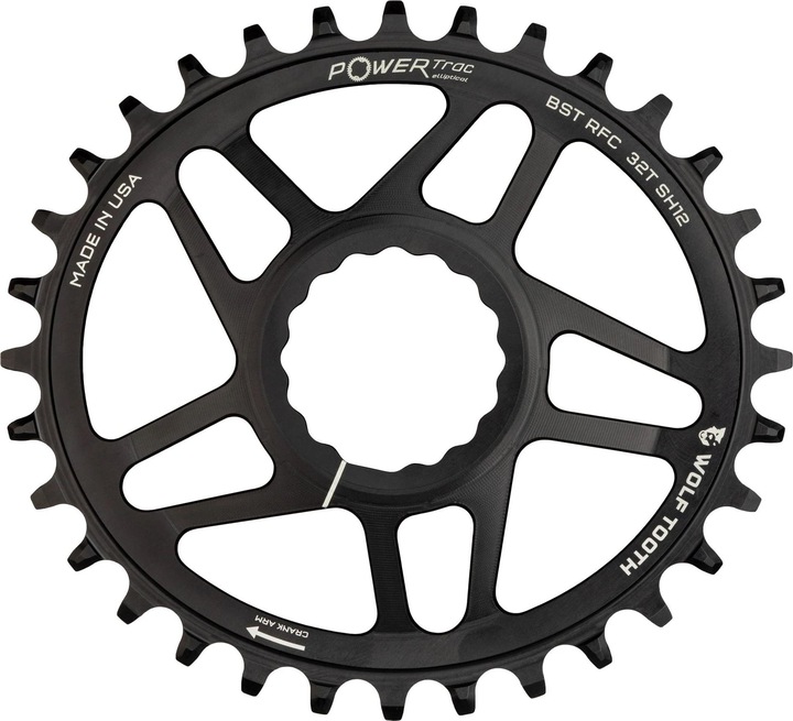 Produktbild Wolf Tooth PowerTrac Elliptical Race Face Cinch Direct Mount Kettenblatt, Shimano 12-fach, Boost 52 (30)